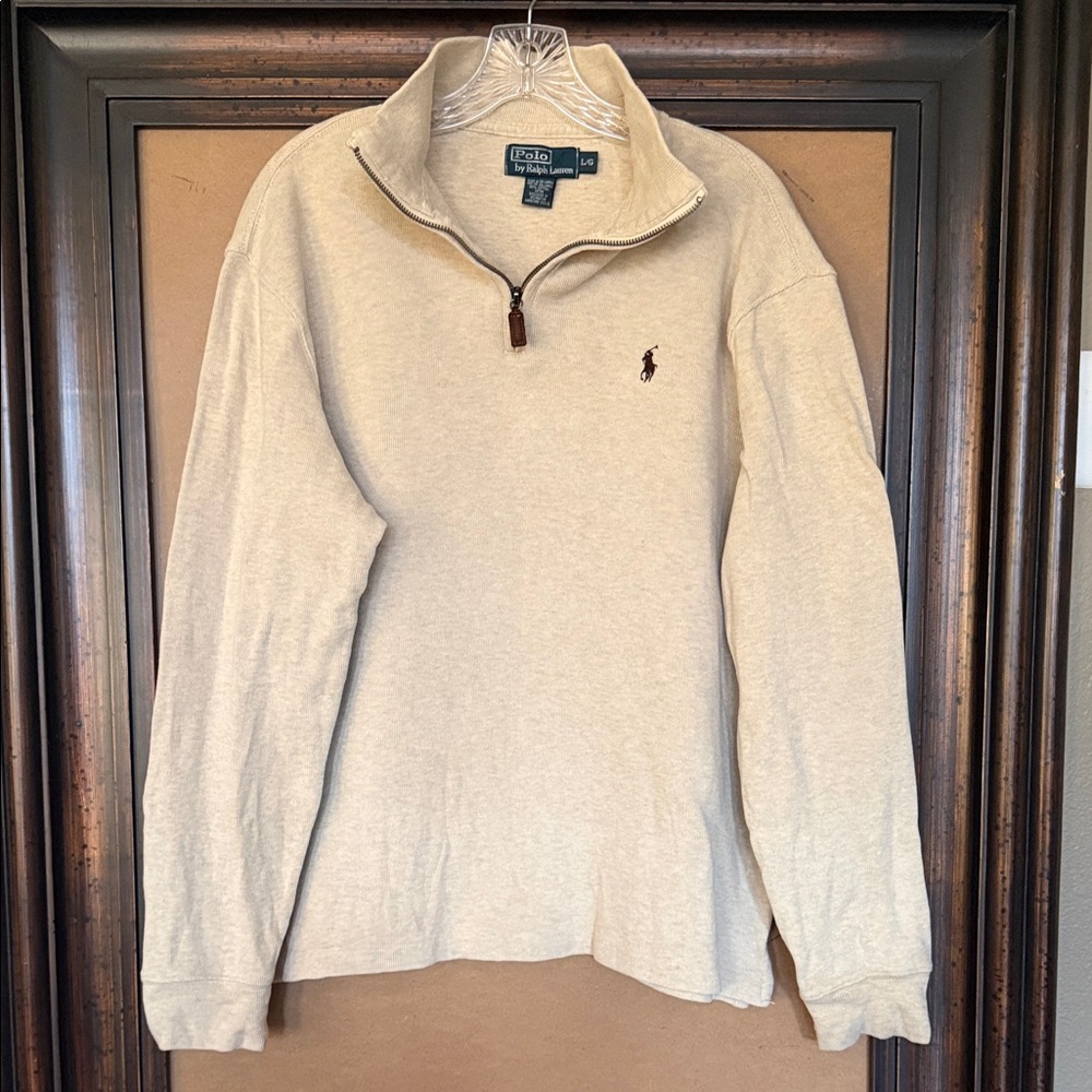 Polo by Ralph Lauren Cotton Men's 1/4 Zip-Up Sweater